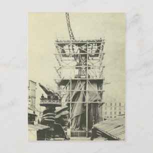 Statue of Liberty Test-Build in France Postcard