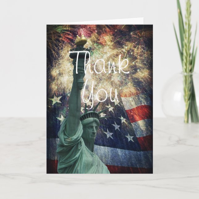 Statue of Liberty Thank You Card (Front)