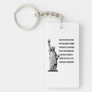 Statue Of Liberty The New Colossus Key Ring