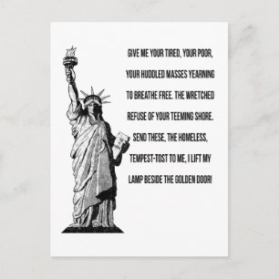 Statue Of Liberty The New Colossus Postcard