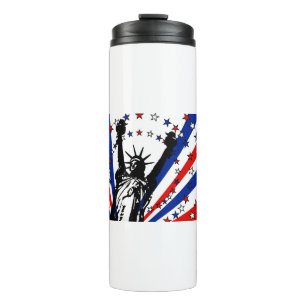 statue of liberty thermal tumbler