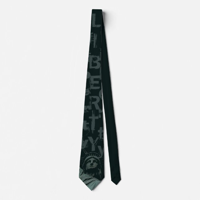 Statue of Liberty Tie NY City Souvenir Necktie (Front)