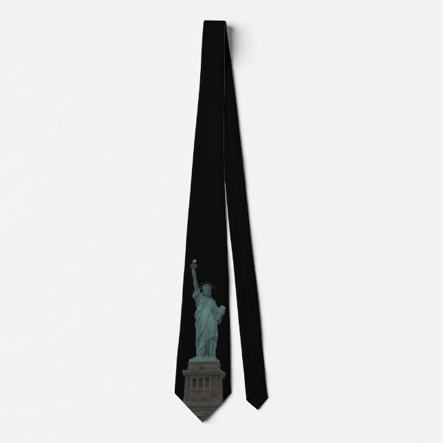 Statue of Liberty Tie NY City Souvenir Necktie (Front)