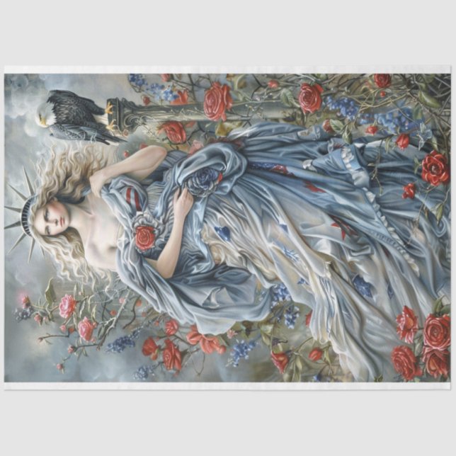 Statue Of Liberty  Tissue Paper (Front)