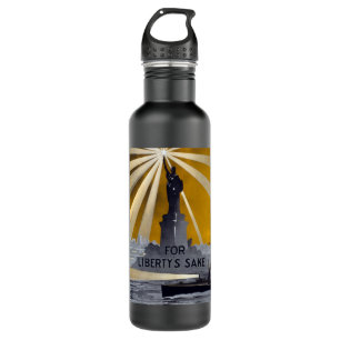 Statue of Liberty Torch & US Navy World War II    710 Ml Water Bottle