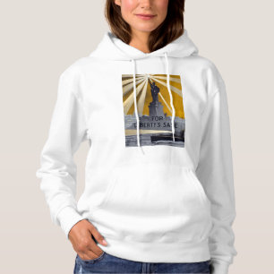 Statue of Liberty Torch & US Navy World War II    Hoodie