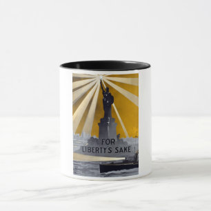 Statue of Liberty Torch & US Navy World War II    Mug
