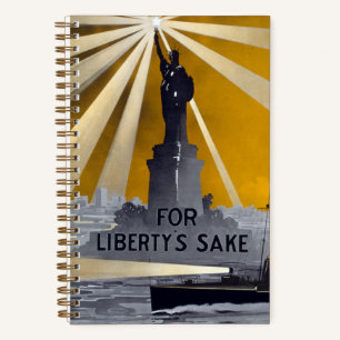Statue of Liberty Torch & US Navy World War II    Notebook