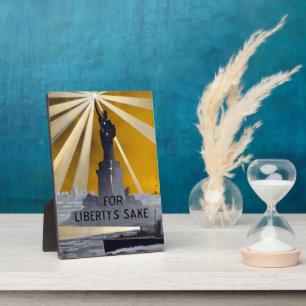 Statue of Liberty Torch & US Navy World War II    Plaque