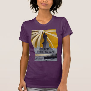 Statue of Liberty Torch & US Navy World War II    T-Shirt
