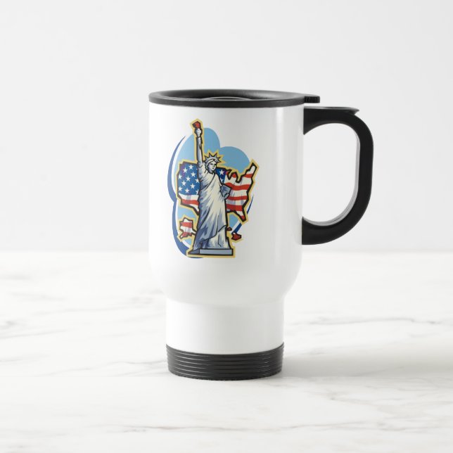 Statue Of Liberty Travel Mug (Right)