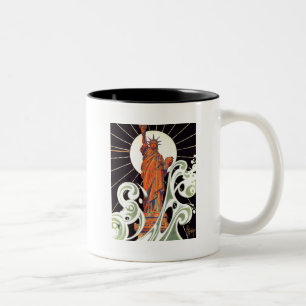 Statue of Liberty Two-Tone Coffee Mug