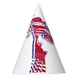 Statue of Liberty US Independence Day or Your Text Party Hat