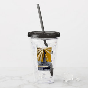 Statue of Liberty, US Navy Protect America Acrylic Tumbler