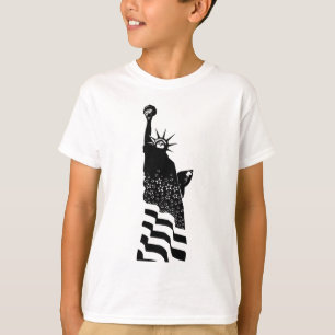 Statue of Liberty USA Black American Symbol T-Shirt