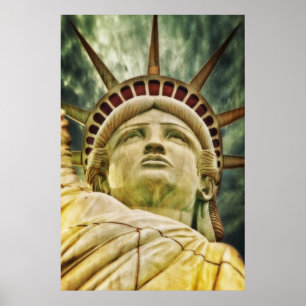 Statue of Liberty USA Colour Photo Wall Poster
