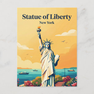 Statue of Liberty USA Postcard