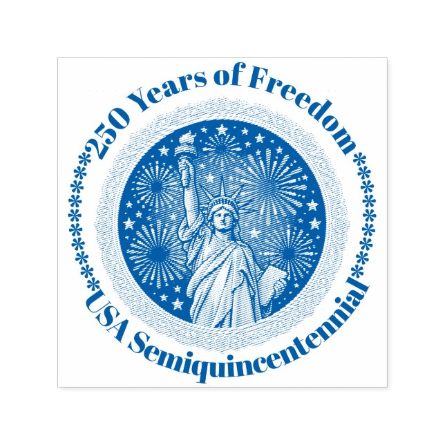 Statue Of Liberty USA Semiquincentennial 250 Years Self-inking Stamp (Design)