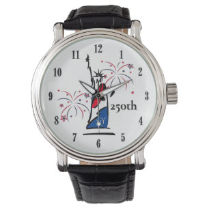 Statue of Liberty w/ Fireworks 250th Independence Watch