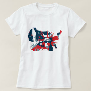 Statue of Liberty Wearing Sunglasses T-Shirt