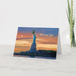 Statue of Liberty with Christmas Tree Personalise Holiday Card<br><div class="desc">This image is part of a new series highlighting urban and East Coast regional themes. Rather than sending friends and relatives the typical generic holiday and Christmas cards, choose greetings that showcase your particular part of the country.These paintings and illustrations represent New York City, Manhattan and Central Park in the...</div>