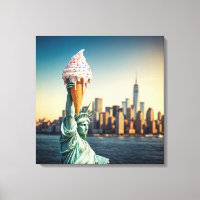 Statue of Liberty With Ice Cream Cone
