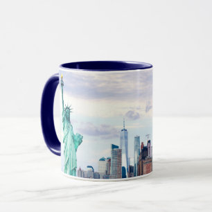 Statue of Liberty with World Trade Center Mug