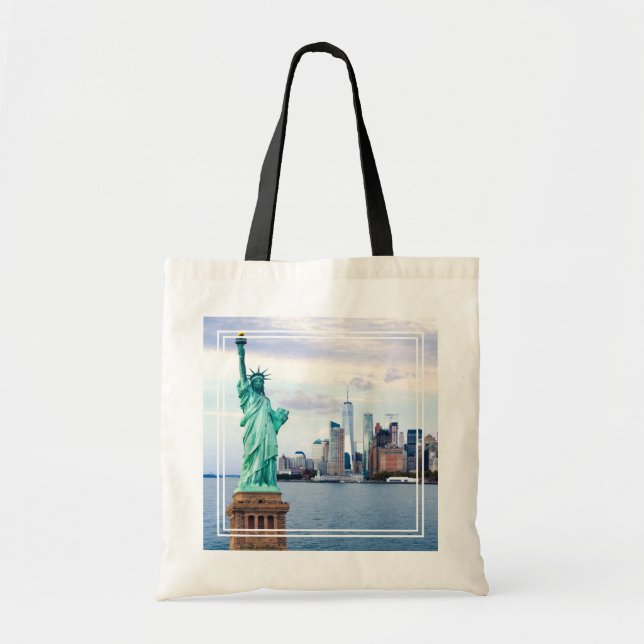 Statue of Liberty with World Trade Center Tote Bag (Front)