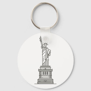 Statue of Liberty World landmarks Key Ring