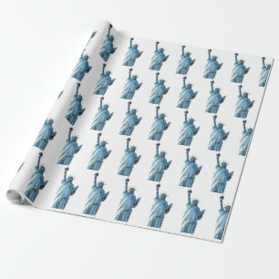 Statue of liberty wrapping paper