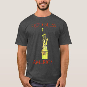 Statue of LibertyGod Bless America USA Tee