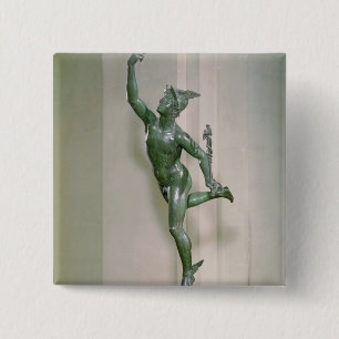 Statue of Mercury 15 Cm Square Badge