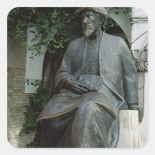 Statue of Moses Maimonides Square Sticker