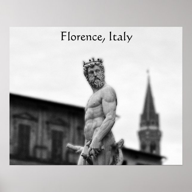 Statue of Neptune, Florence, Poster (Front)
