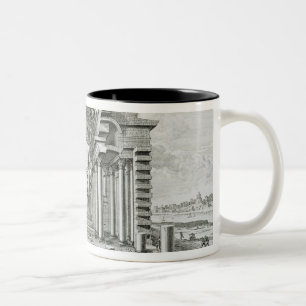 Statue of Olympian Zeus, made by Phidias in gold a Two-Tone Coffee Mug