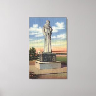 Statue of Padre Garces in Garces Circle Canvas Print