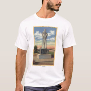 Statue of Padre Garces in Garces Circle T-Shirt