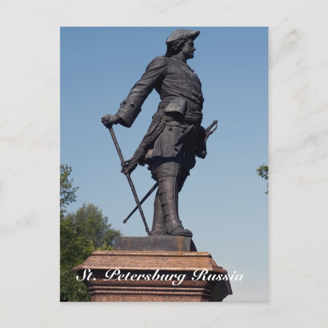 Statue of Peter the Great, St. Petersburg Russia Postcard (Front)