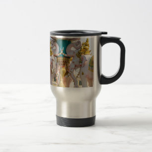 Statue of pink elephants Bangkok Thailand Travel Mug