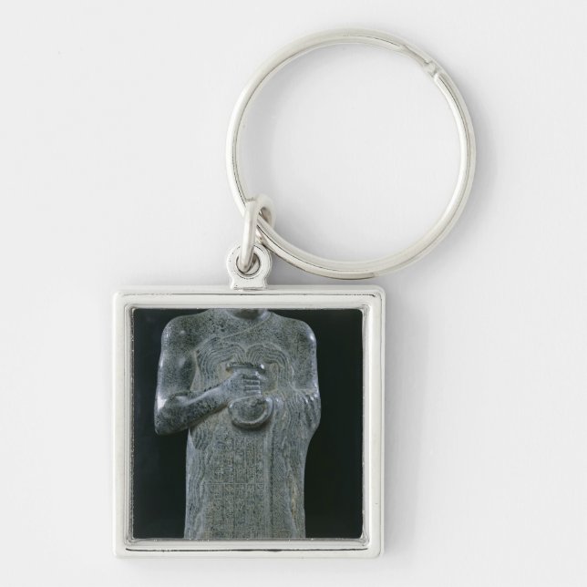 Statue of Prince Gudea, c.2150 BC Key Ring (Front)