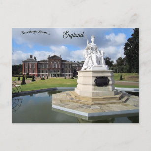 Statue of Queen Victoria at Kensington Palace Postcard