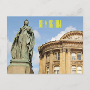 Statue of Queen Victoria in Birmingham, England Postcard