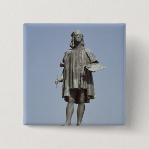 Statue of Raphael Sanzio of Urbino, 1897 15 Cm Square Badge