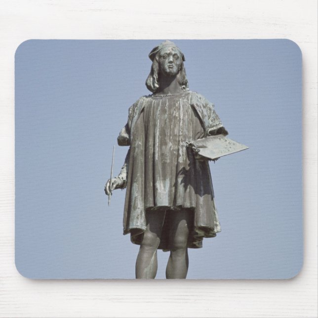 Statue of Raphael Sanzio of Urbino, 1897 Mouse Mat (Front)