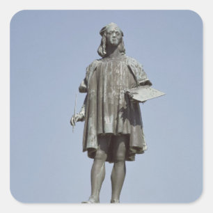 Statue of Raphael Sanzio of Urbino, 1897 Square Sticker