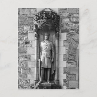 Statue of Robert the Bruce at Edinburgh Castle Postcard
