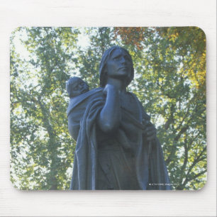 'Statue of Sacagawea and her son, guide on the Mouse Mat