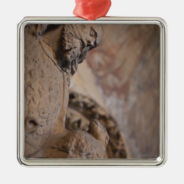 Statue of Saint John the Baptist Metal Tree Decoration (Front)