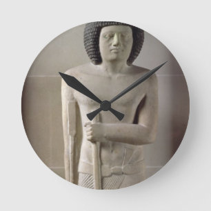 Statue of Sepa, Old Kingdom (painted limestone) Round Clock