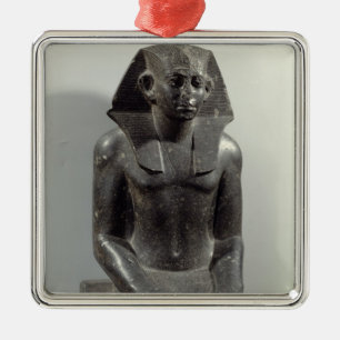 Statue of Sesostris III (1887-49 BC) as a young ma Metal Tree Decoration